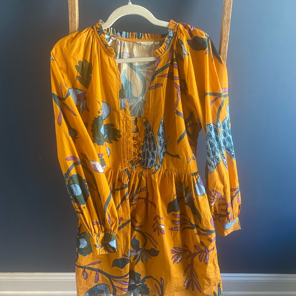 ANTHROPOLOGIE Let Me Be Printed Tunic Dress S - Picture 3 of 8